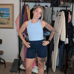 Fabletics Dark Blue Bike Shorts